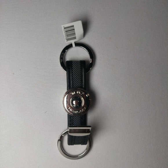 Tumi Alpha Valet Key Fob Ring Keychain Pewter Gray - Picture 2 of 3
